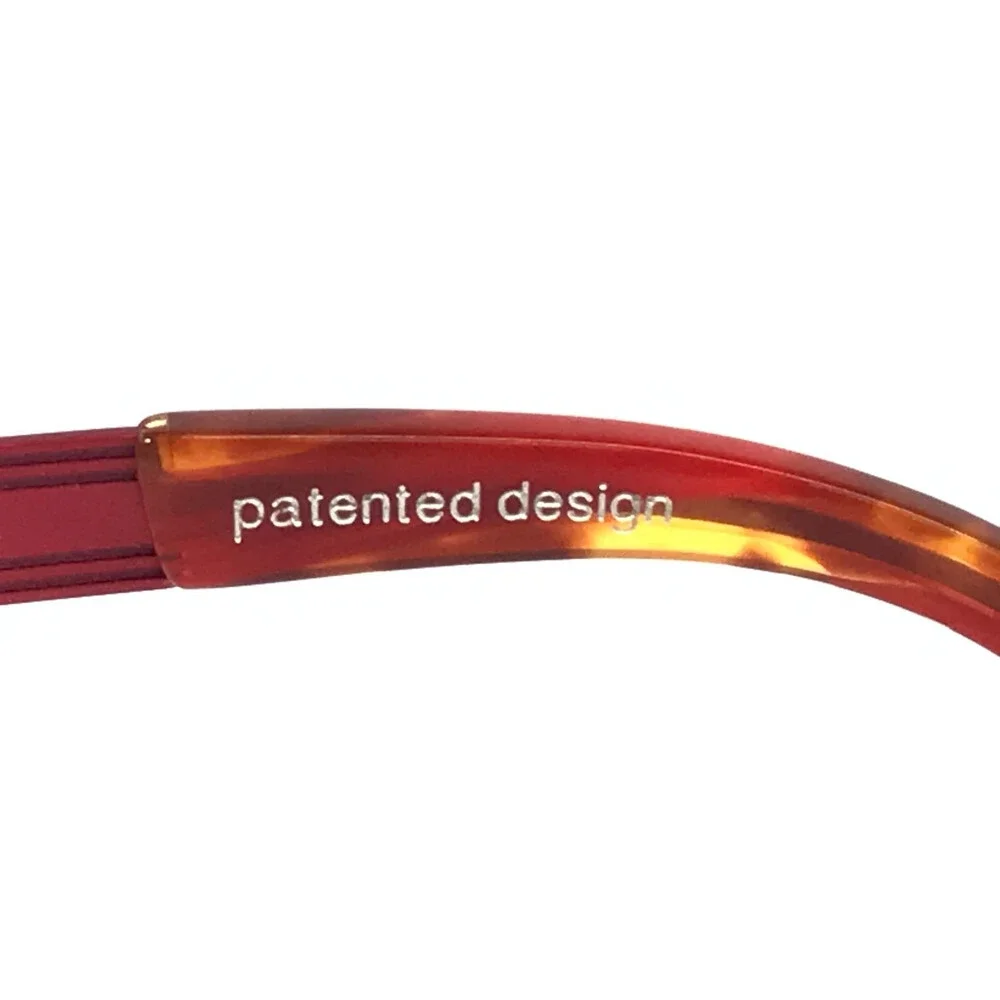 BOZ Eyeglasses Frames ZAZIE 2030 Blue Red Cat Eye Patterned 51-16-135